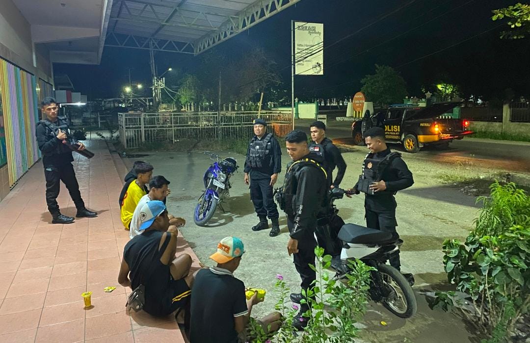 Polres Malaka Gelar Patroli Presisi Samapta, Jaga Malam Malaka Tetap Aman dan Kondusif