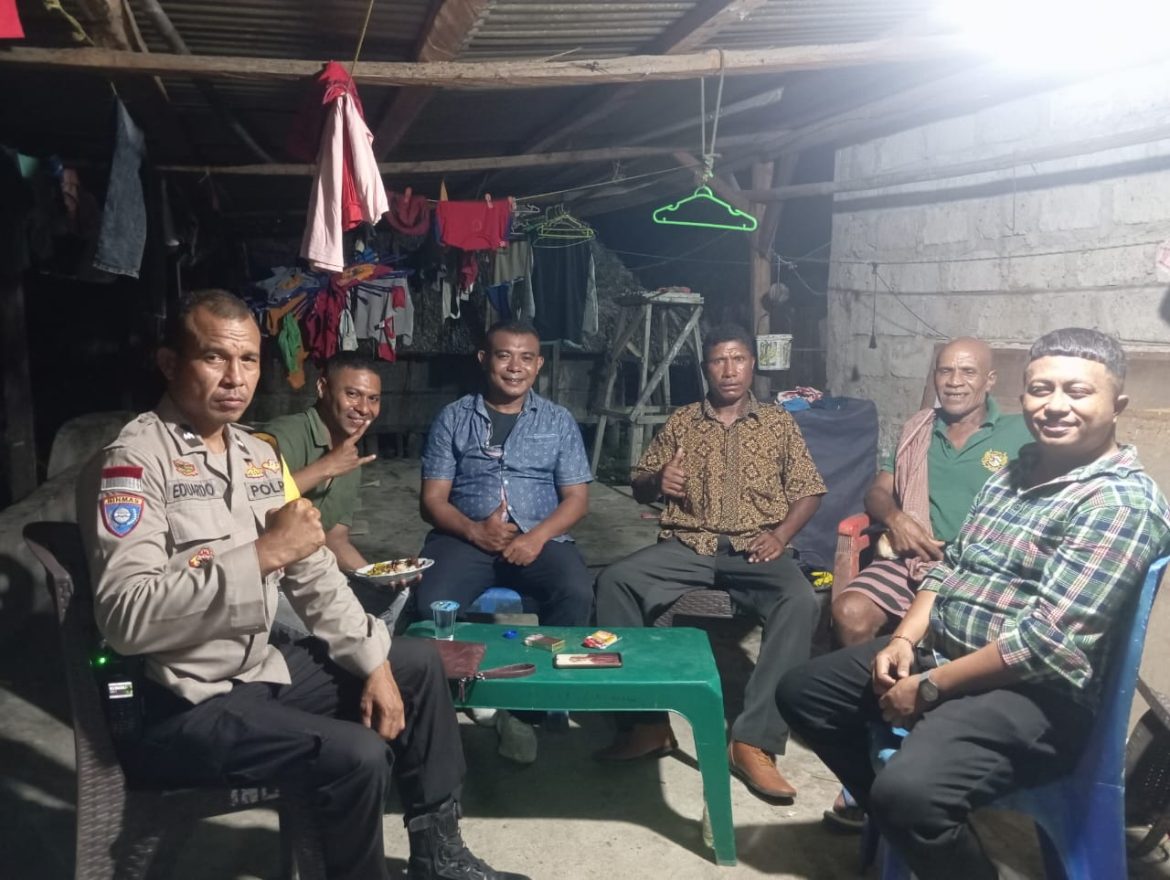 Bhabinkamtibmas Polsek Malaka Barat Gelar Patroli Dialogis, Wujudkan Keamanan dan Kedekatan dengan Warga