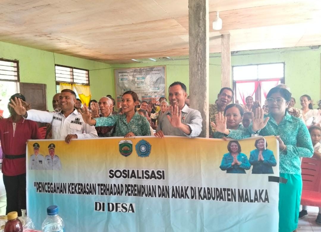 Polres Malaka Bersama Tim Penggerak PKK Kabupaten Malaka Gelar Sosialisasi Pencegahan Kekerasan terhadap Perempuan dan Anak di Desa Naisau