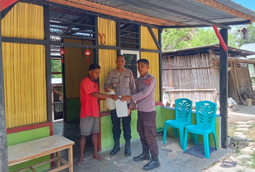 Polsek Laenmanen Gelar KRYD, Amankan Miras Tradisional Jenis Sopi