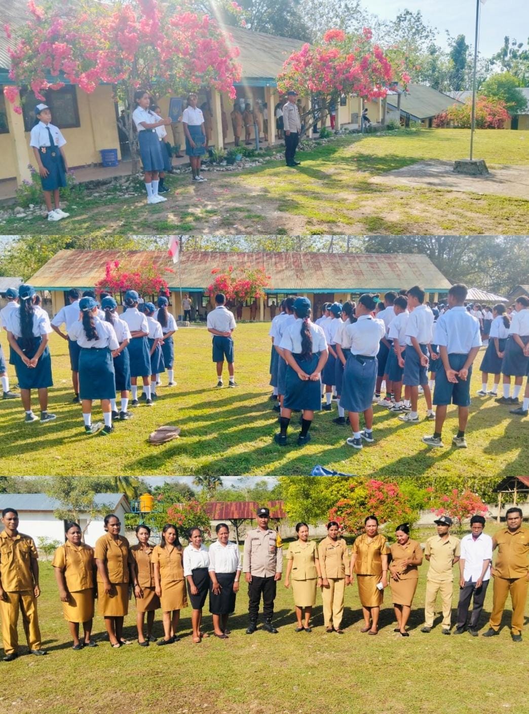 Bhabinkamtibmas Desa Haitimuk Ajak Pelajar SMPN Weliman Jadi Generasi Tertib dan Berkarakter