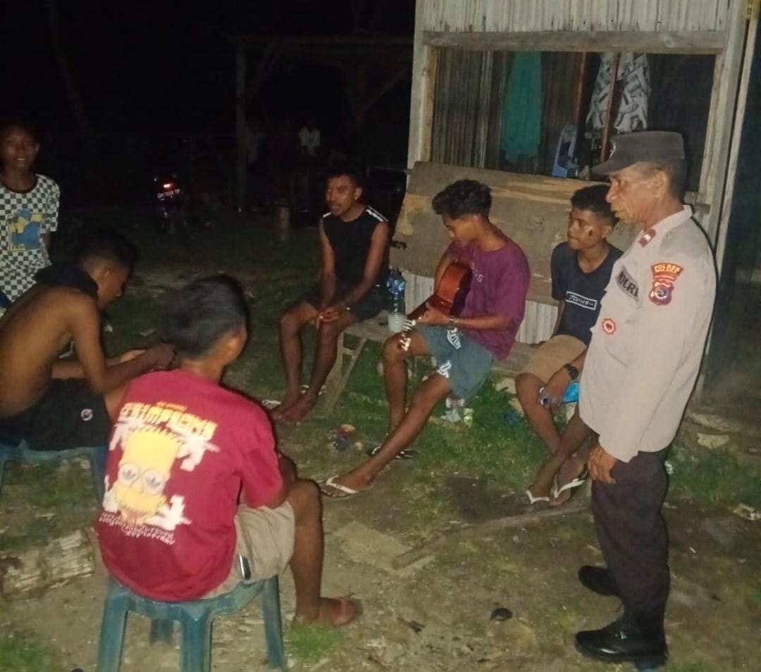 Polsek Sasitamean Gelar Patroli Dialogis, Wujudkan Kamtibmas Aman dan Kondusif di Malaka Selatan