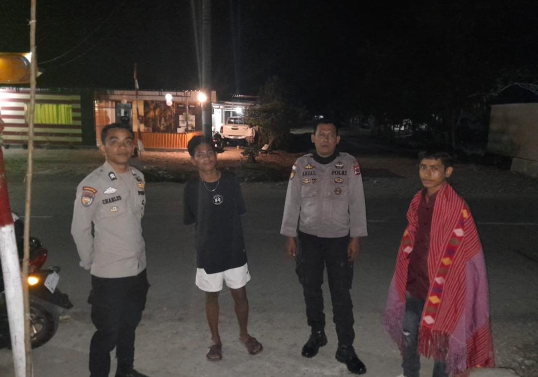 Cegah Tawuran dan Curanmor, Polsek Malaka Tengah Gencar Patroli Malam