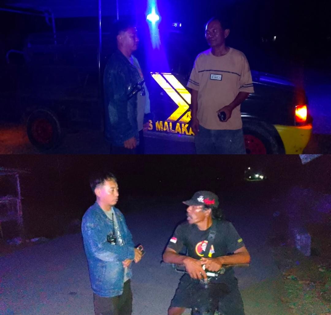 Polsek Malaka Barat Gelar Patroli Dialogis, Ajak Warga Jaga Kamtibmas dan Waspadai TPPO