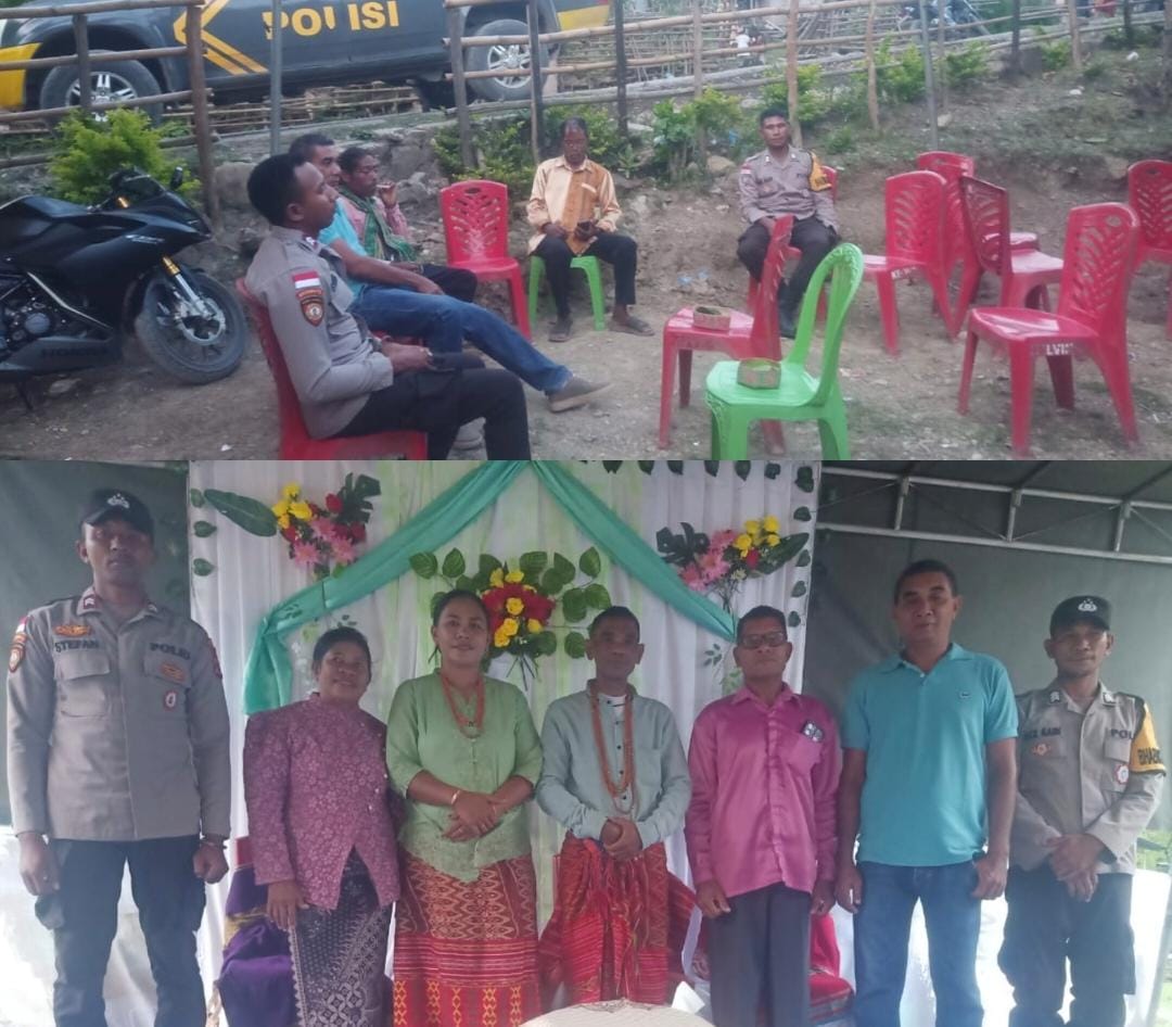 Polsek Malaka Timur Laksanakan Patroli dan Monitoring Acara Pernikahan Demi Ciptakan Kamtibmas yang Kondusif