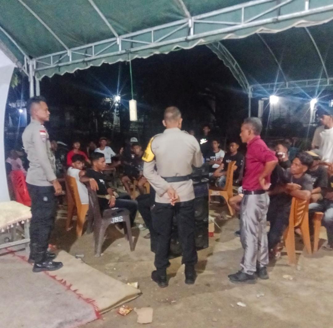 Polsek Malaka Barat Himbau Warga Hindari Miras dan Tindakan Melanggar Hukum