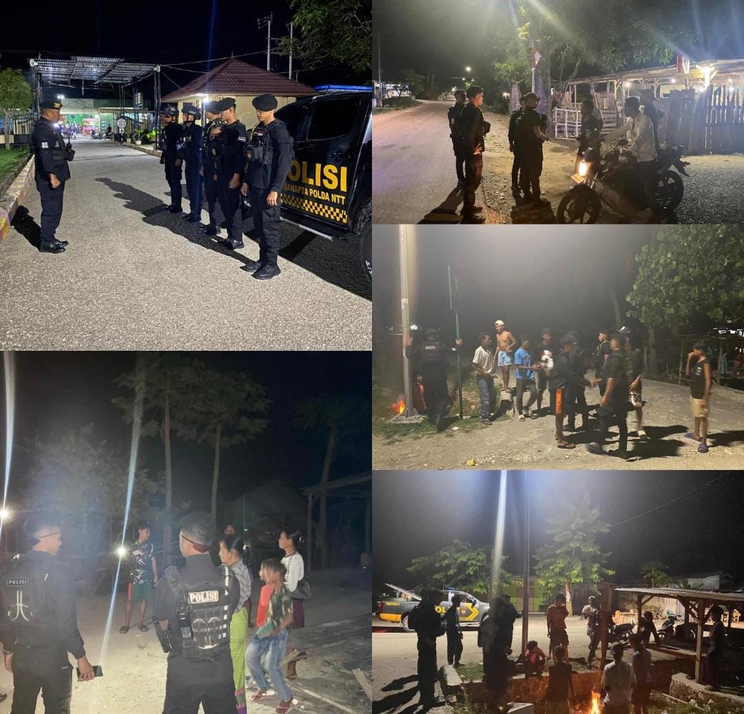 Patroli Presisi Sat Samapta Polres Malaka Jaga Kamtibmas Malam Hingga Subuh, Situasi Wilayah Tetap Aman dan Kondusif