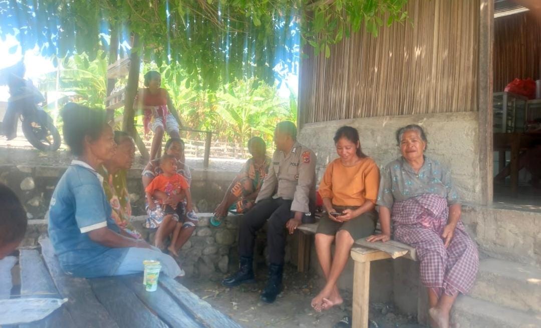 Polsek Kobalima Hadir di Tengah Warga: Himbauan Kamtibmas Disampaikan Secara Humanis