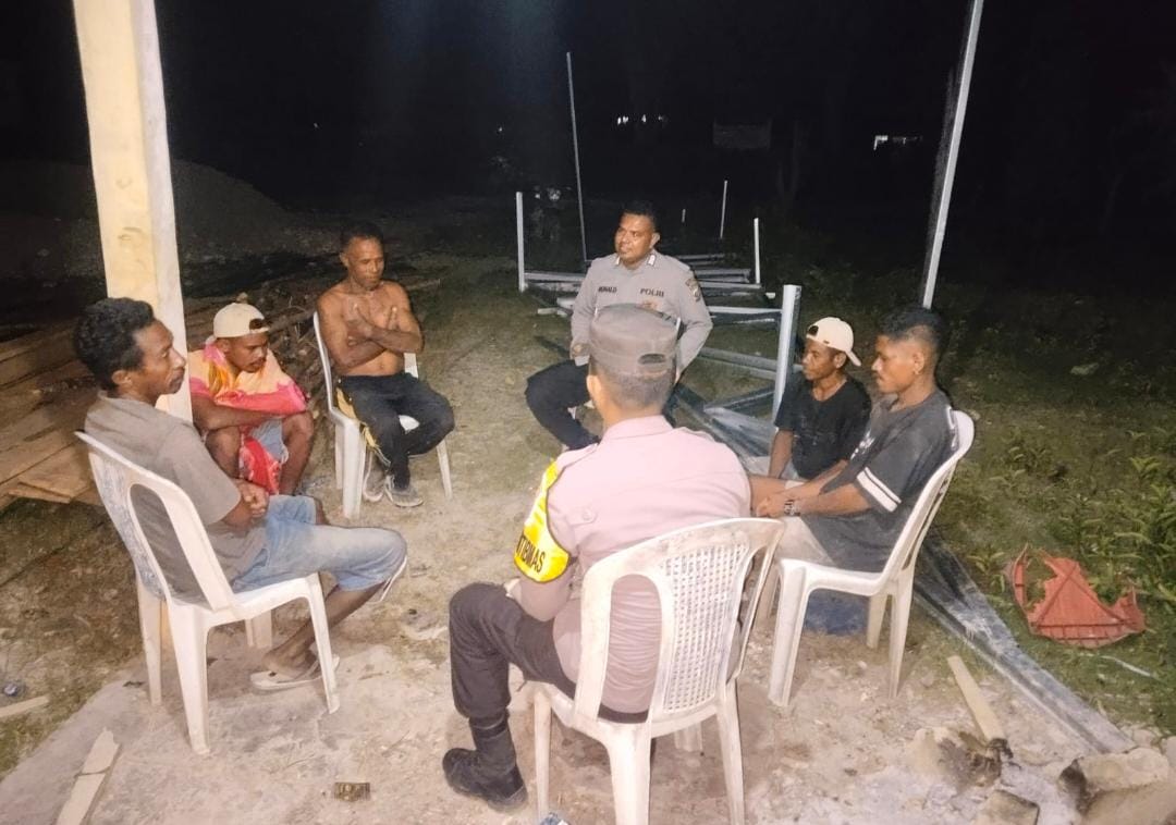 Polsek Sasitamean Gelar Patroli Dialogis, Cegah Gangguan Kamtibmas di Wilayah Pedesaan