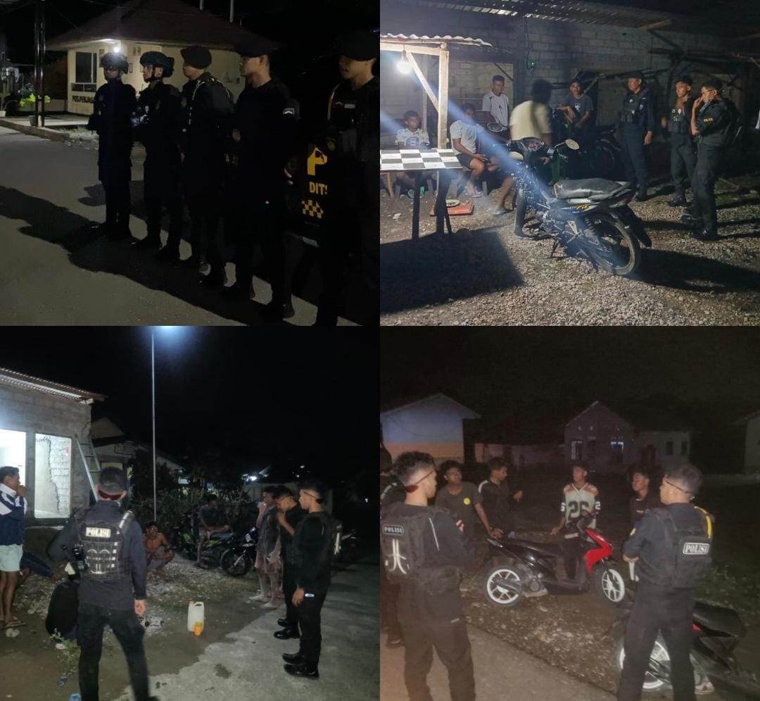 Patroli Presisi Samapta Polres Malaka Tingkatkan Keamanan Malam Hari, Cegah Gangguan Kamtibmas