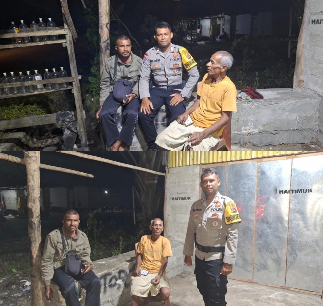 Patroli Dialogis Polsek Weliman Tingkatkan Keamanan Malam Hari di Tiga Desa Binaan