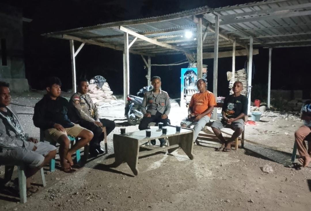 Polsek Laenmanen Intensifkan Patroli Dialogis dan Edukasi Kamtibmas di Desa Uabau