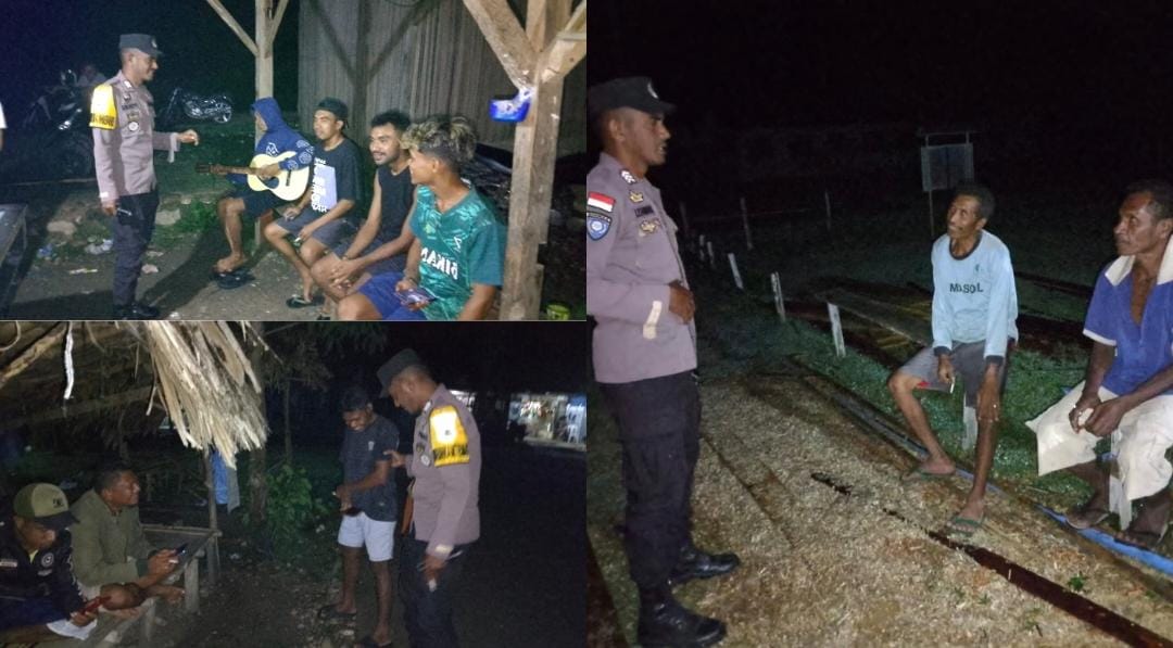 Polsek Sasitamean Gelar Patroli Dialogis Malam Hari, Wujud Komitmen Cegah Gangguan Kamtibmas