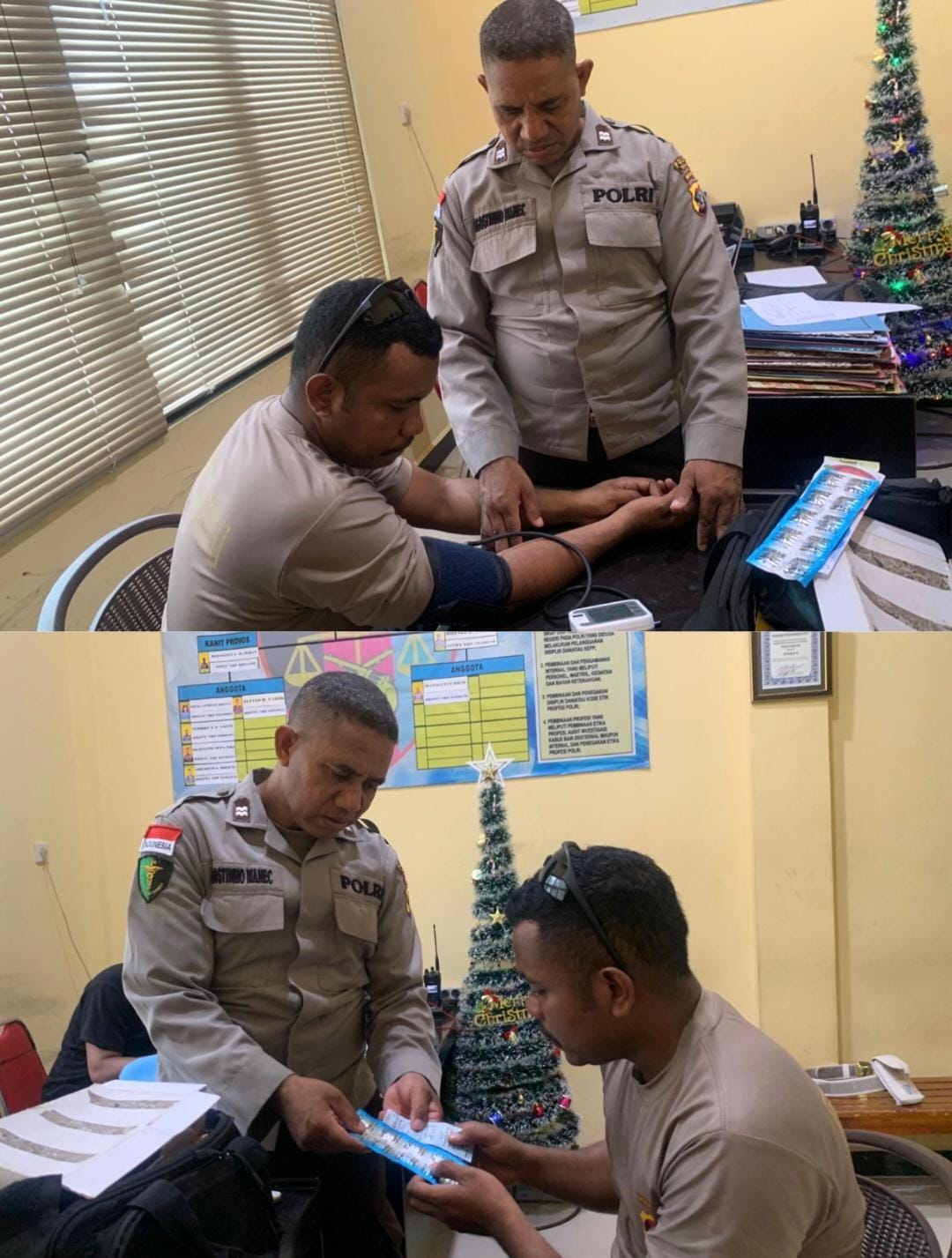 Sidokkes Polres Malaka Berikan Pelayanan Kesehatan Optimal bagi Personel