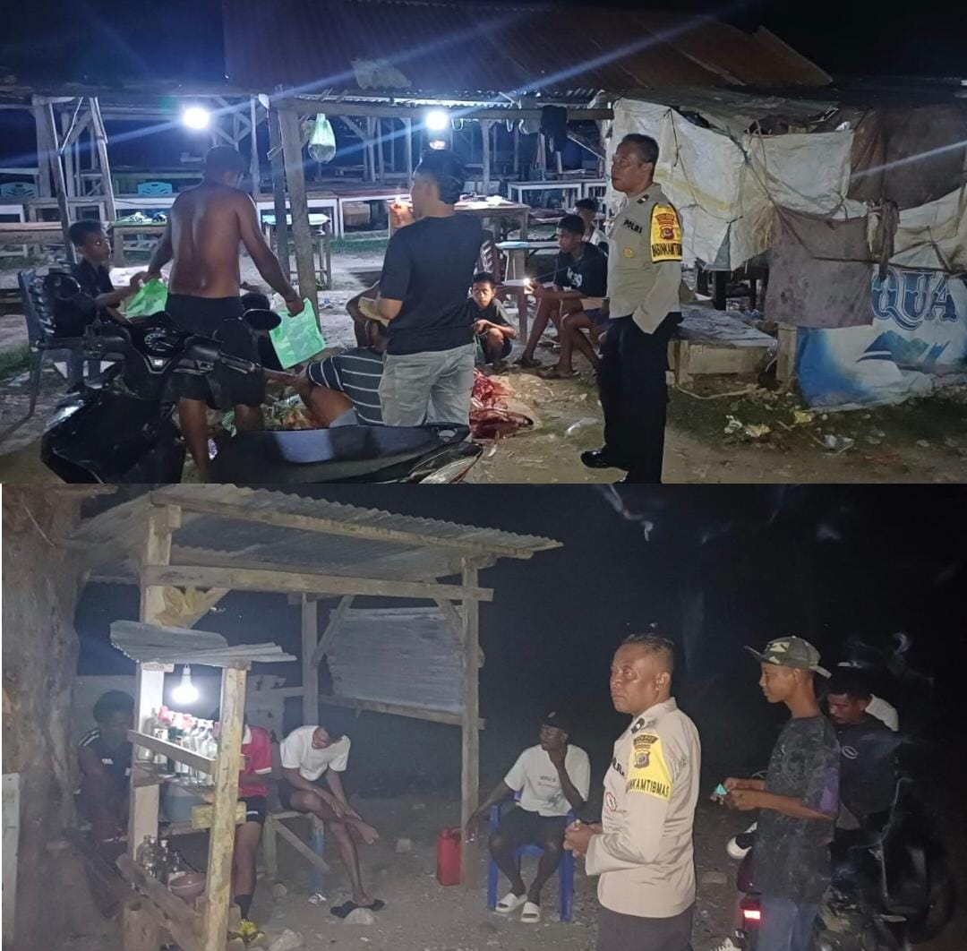 Polsek Malaka Barat Gencarkan Patroli Dialogis Malam Hari untuk Mencegah Gangguan Kamtibmas