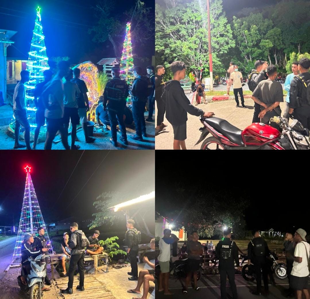 Patroli Presisi Samapta Polres Malaka Jaga Keamanan Malam Hari, Situasi Kamtibmas Tetap Kondusif