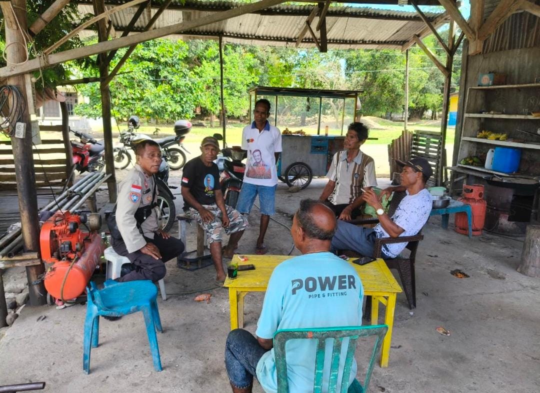 Polsek Kobalima Ajak Warga Jaga Keamanan Lewat Patroli Dialogis