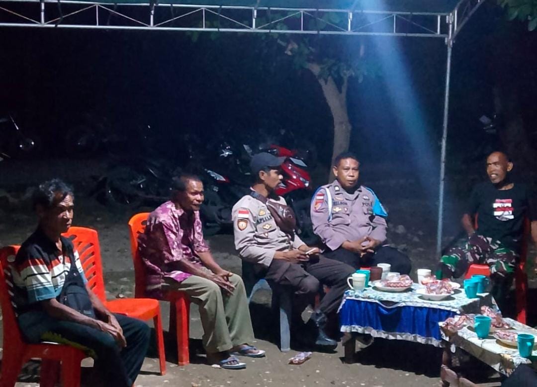 Tindak Lanjut Commander Wish Kapolda NTT, Polsek Wewiku Intensifkan Patroli Dialogis