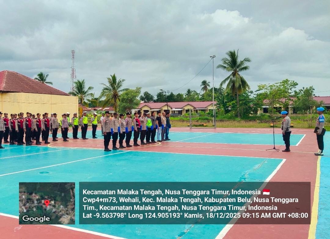 Kasi Propam Polres Malaka Berikan Arahan Pengendalian kepada Seluruh Anggota untuk Cegah Pelanggaran Personel