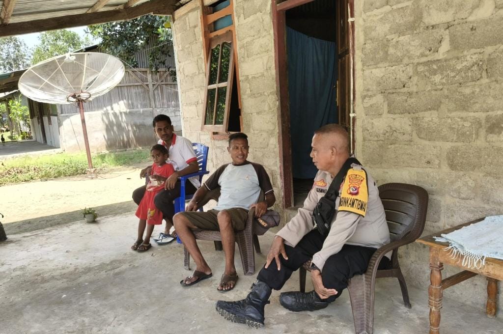 Patroli Dialogis Polsek Kobalima, Wujud Komitmen Polri Jaga Kamtibmas Wilayah Perbatasan