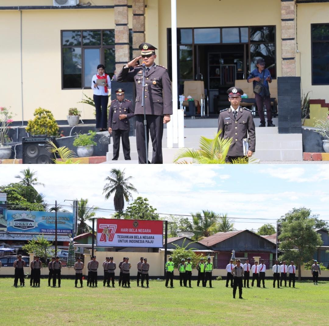Peringati Hari Bela Negara ke-77, Polres Malaka Tegaskan Semangat Nasionalisme Personel