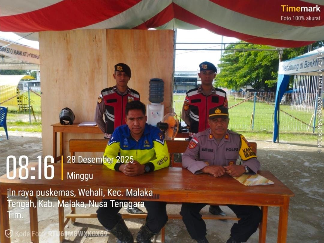 Hadir di Tengah Masyarakat, Pospam Polres Malaka Jaga Kamtibmas Tetap Kondusif
