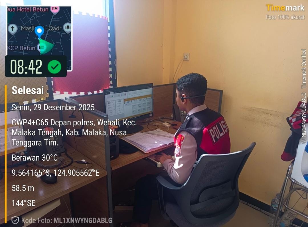 Pelayanan Call Center 110 Polres Malaka Berjalan Optimal, Situasi Kamtibmas Terpantau Kondusif