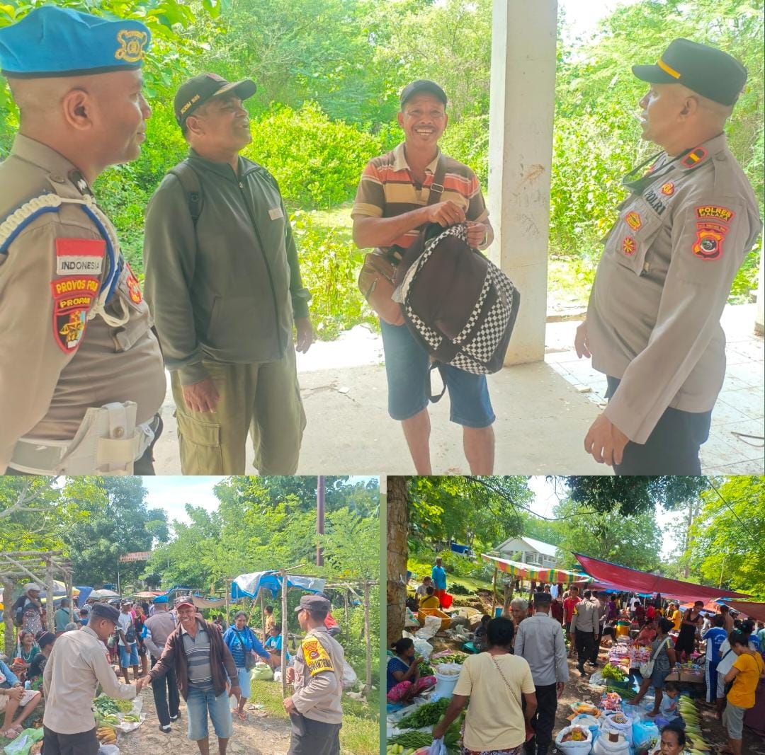 Polsek Malaka Timur Intensifkan PAM Pasar Harian, Cegah Premanisme dan Perjudian