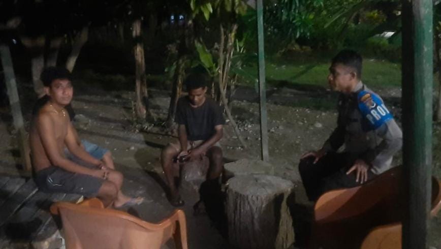 Polsek Malaka Tengah Tingkatkan Patroli Dialogis Jaga Kamtibmas Wilayah Betun