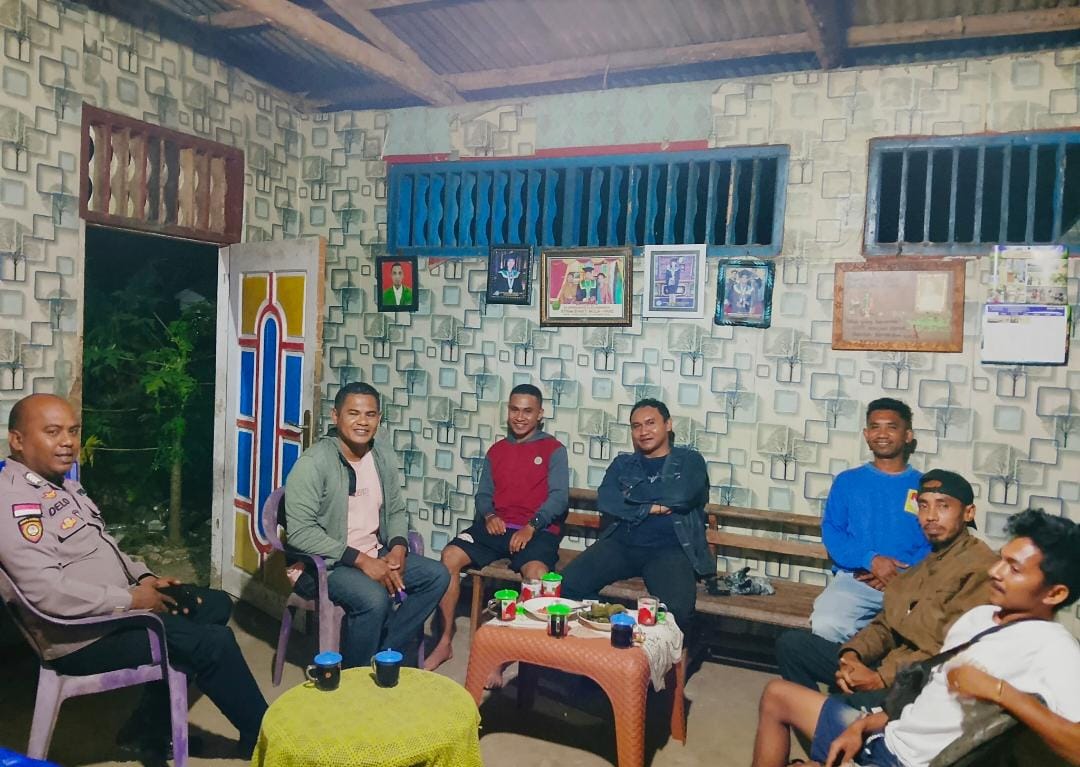 Polsek Rinhat Laksanakan Penggalangan Kamtibmas, Jaga Kondusivitas Jelang HUT Perguruan IKS-PI