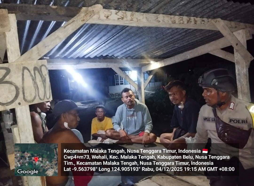 Polsek Wewiku Intensifkan Patroli Dialogis, Wujudkan Kamtibmas Aman dan Kondusif di Kabupaten Malaka