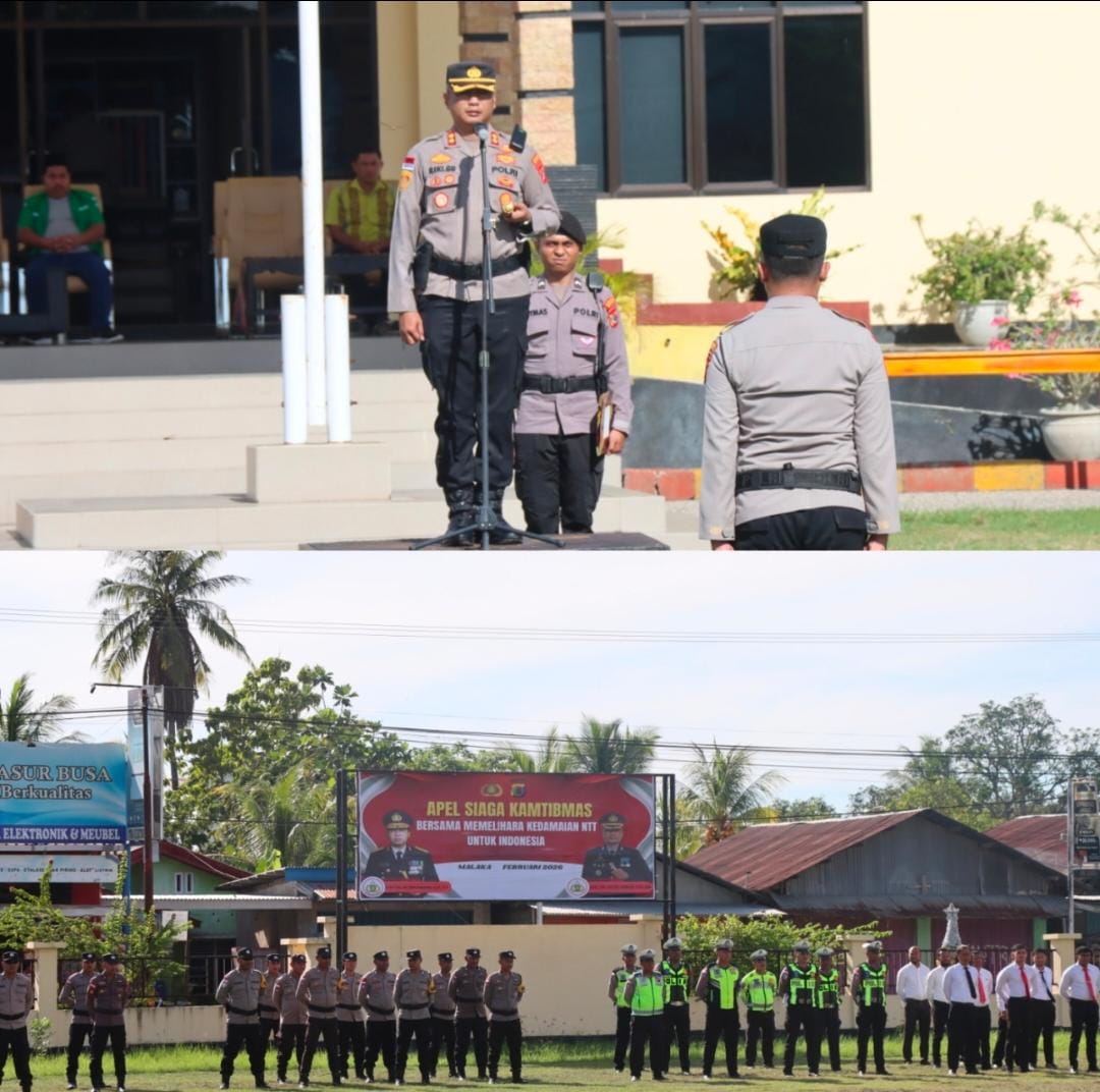 Polres Malaka Gelar Apel Siaga “Jaga NTT untuk Indonesia”, Perkuat Sinergi dan Komitmen Jaga Kamtibmas