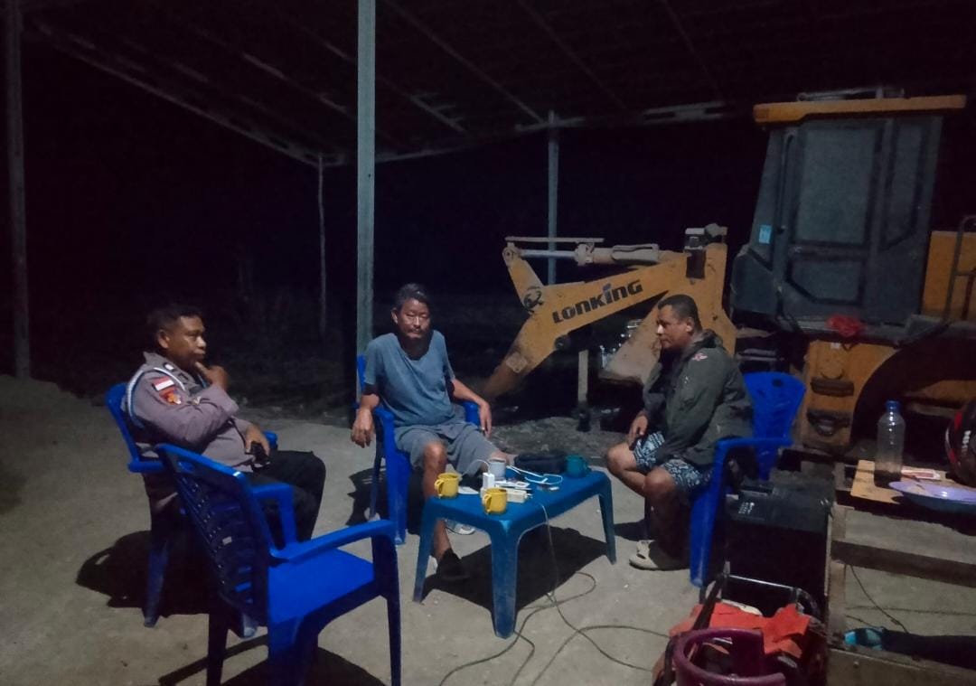 Patroli Dialogis Polsek Wewiku, Wujud Nyata Polri Jaga Kamtibmas di Wilayah Malaka