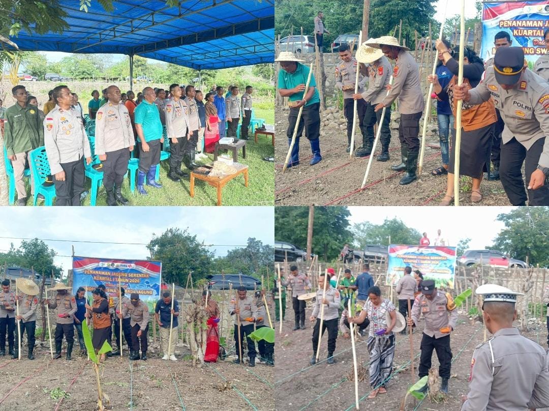 Polres Malaka Ikuti Zoom Meeting Penanaman Jagung Serentak Kuartal I Tahun 2026 Dukung Swasembada Pangan Nasional