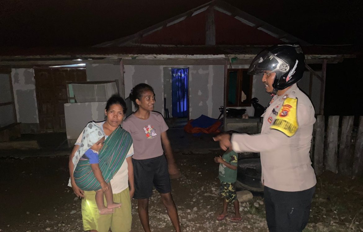 Polsek Sasitamean Gencarkan Patroli Dialogis Cegah Curanmor, Wujudkan Kamtibmas Kondusif