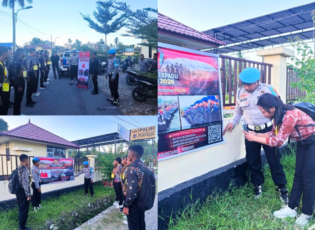 Sipropam Polres Malaka Sosialisasikan QR Yanduan, Tegaskan Rekrutmen Polri Transparan dan Bersih