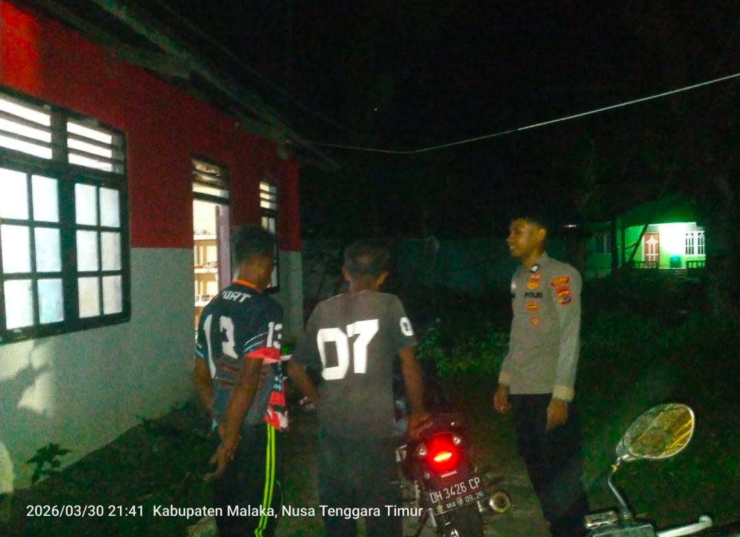 Patroli Malam Polsek Malaka Tengah, Perkuat Kamtibmas dan Tingkatkan Kewaspadaan Warga