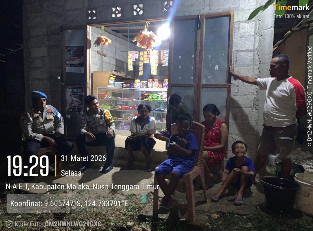 Patroli Dialogis Polsek Rinhat, Langkah Humanis Polri Cegah Gangguan Kamtibmas