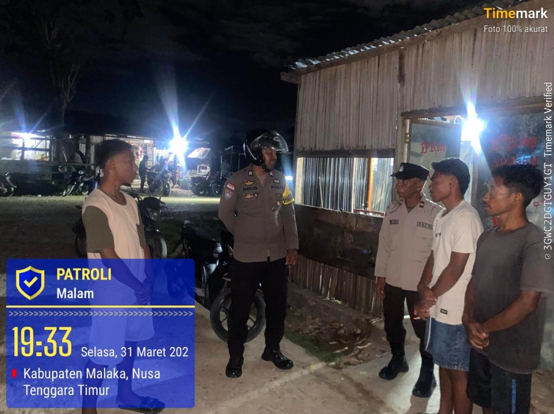 Polsek Sasitamean Intensifkan Patroli Dialogis, Antisipasi Curanmor dan Jaga Kamtibmas