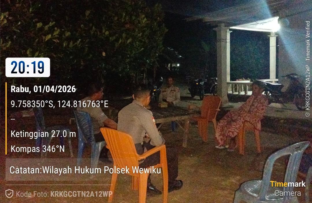 Polsek Wewiku Intensifkan Patroli Malam, Jaga Kamtibmas Tetap Kondusif di Wilayah Kabupaten Malaka