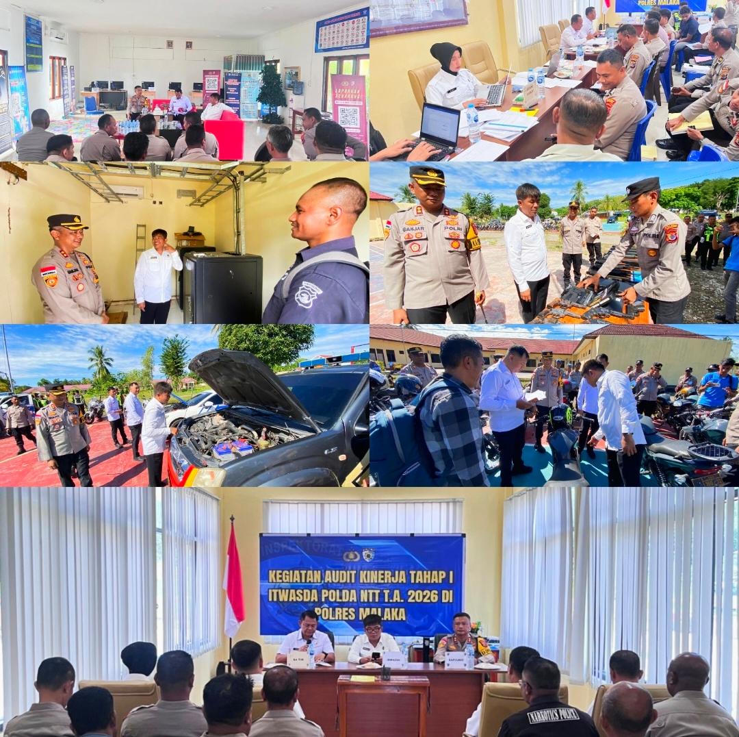 Audit Kinerja Itwasda Polda NTT Tahap I Tahun 2026, Wujudkan Polres Malaka yang Profesional dan Transparan
