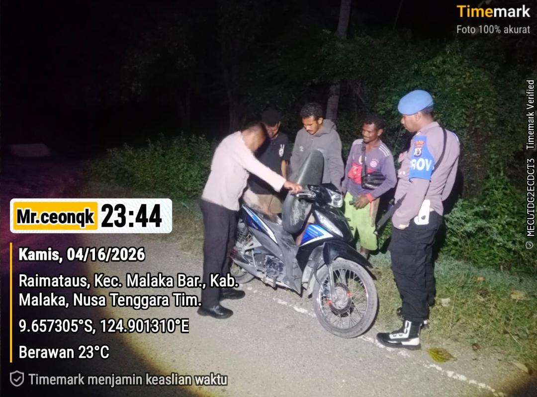 Polsek Malaka Barat intensifkan patroli dialogis untuk jaga kamtibmas tetap kondusif