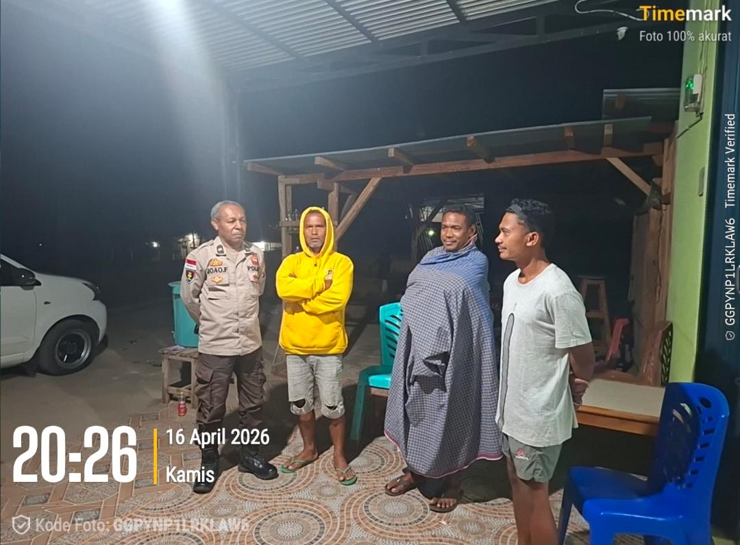 Polsek Laenmanen hadir di tengah masyarakat, edukasi kamtibmas dan cegah TPPO secara humanis