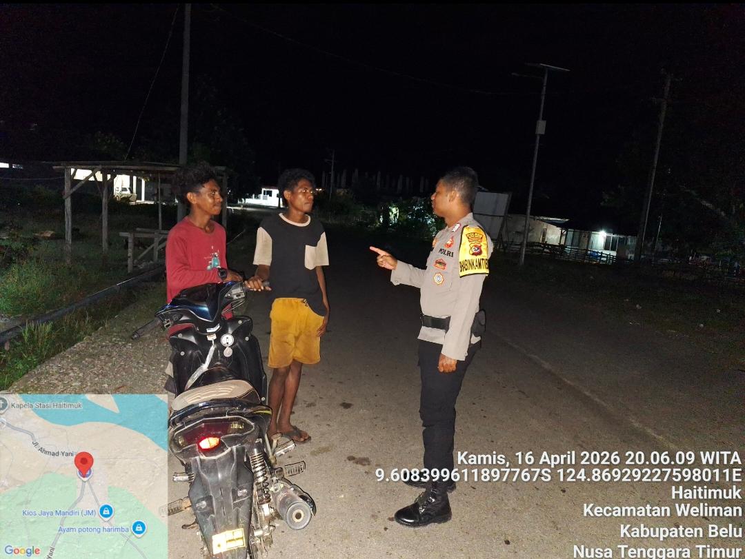 Polsek Weliman hadirkan patroli dialogis untuk menjaga situasi kamtibmas tetap aman dan kondusif