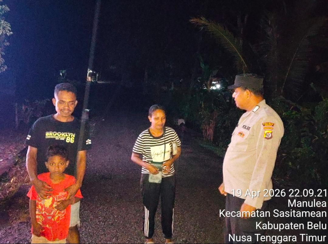 Patroli Dialogis Polsek Sasitamean, Respons Cepat Antisipasi Curanmor dan Tawuran Pemuda