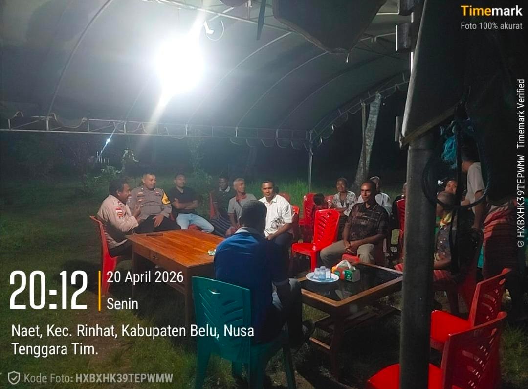 Polsek Rinhat Gencarkan Patroli Dialogis, Cegah Miras, Tawuran dan Curanmor