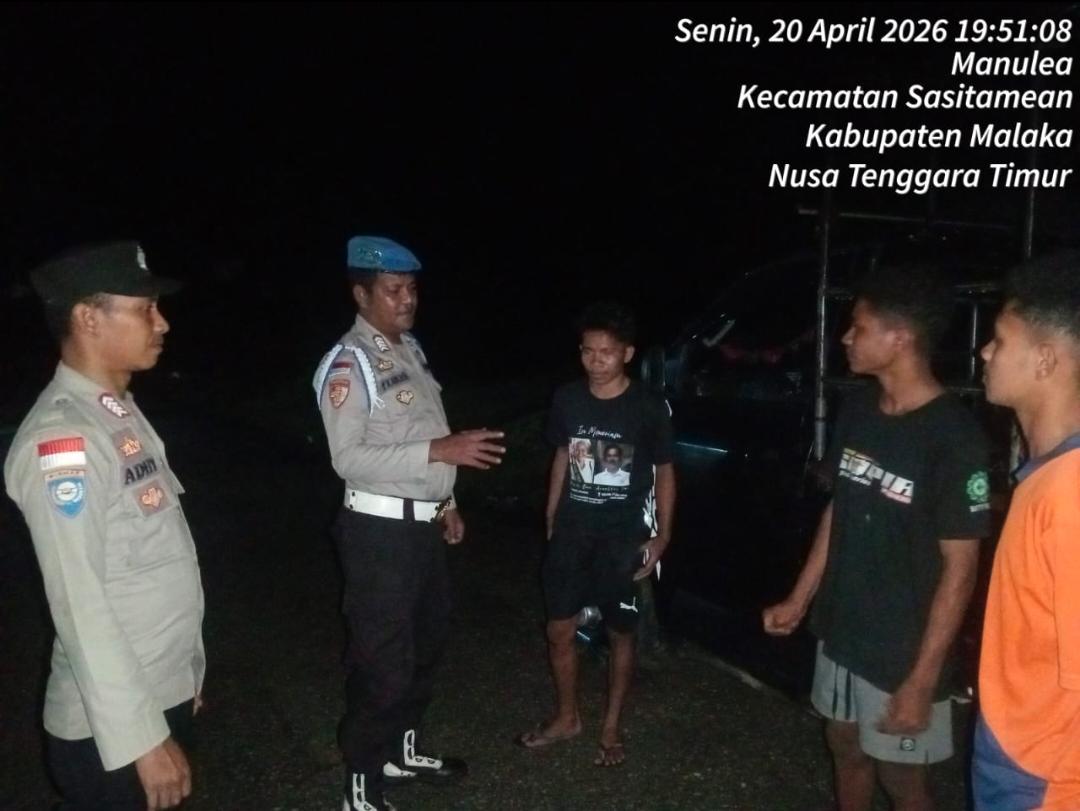 Polsek Sasitamean Tingkatkan Patroli Dialogis, Antisipasi Curanmor dan Tawuran Pemuda