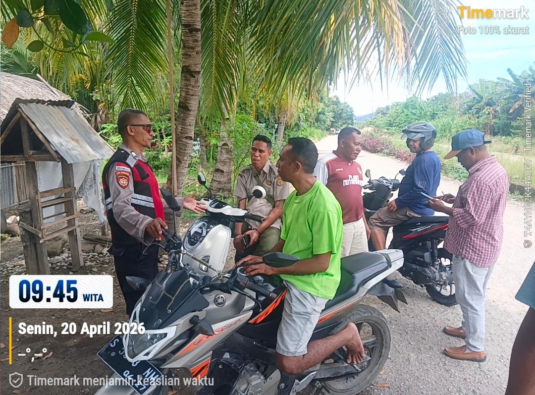 Langkah Preventif Polsek Kobalima, Edukasi Warga Lewat Patroli Siang Hari