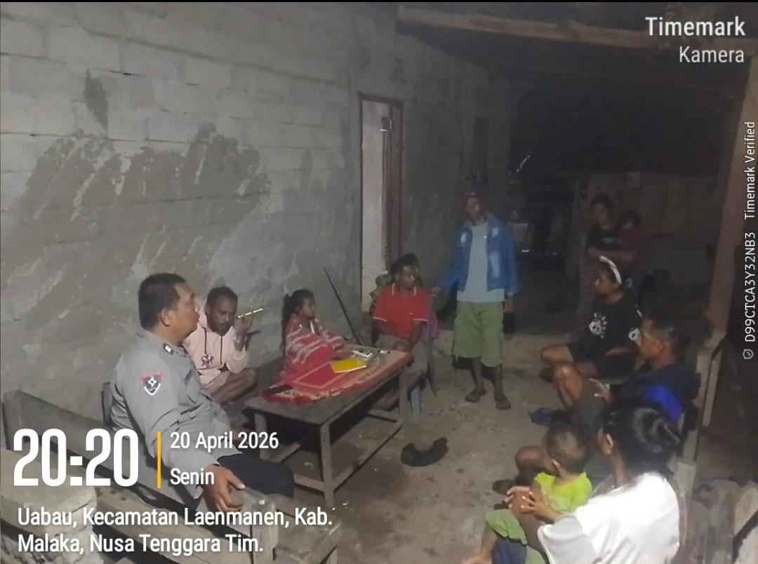 Patroli Dialogis Polsek Laenmanen, Perkuat Kesadaran Warga Jaga Kamtibmas