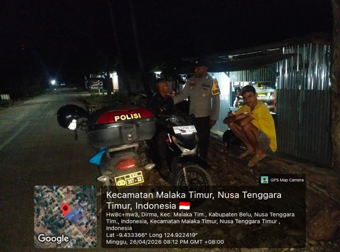 Langkah Humanis Polsek Malaka Timur, Patroli Dialogis Ciptakan Rasa Aman